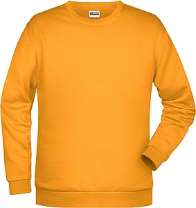 Pánská mikina James Nicholson sweatshirt men, tmavě žlutá, vel. XXL