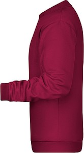 Pánská mikina James Nicholson sweatshirt men, vínová, vel. L