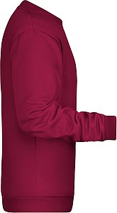 Pánská mikina James Nicholson sweatshirt men, vínová, vel. L