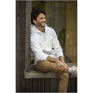 Pánská mikina s kapucí a čtvrtinovým zipem Elevate SAYAN, šedá, vel. M