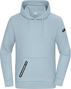 Pánská mikina s kapucí DAIBER INTERLOCK, světle modrá, velikost S