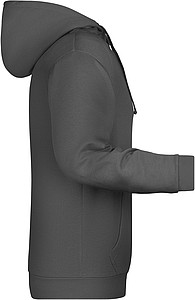 Pánská mikina s kapucí James Nicholson sweat hoodie men, antracitová, vel. 3XL