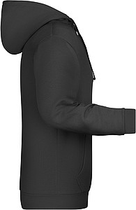 Pánská mikina s kapucí James Nicholson sweat hoodie men, černá, vel. XL