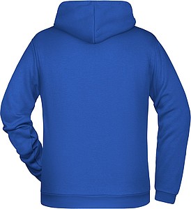 Pánská mikina s kapucí James Nicholson sweat hoodie men, královská modrá, vel. 5XL