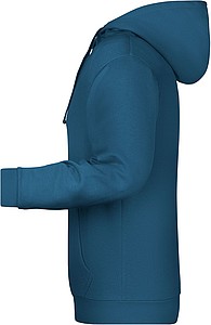 Pánská mikina s kapucí James Nicholson sweat hoodie men, modrozelená, vel. 3XL