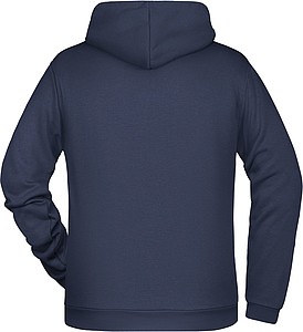 Pánská mikina s kapucí James Nicholson sweat hoodie men, námořní modrá, vel. XL