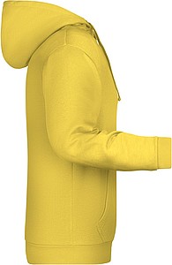 Pánská mikina s kapucí James Nicholson sweat hoodie men, sv. žlutá, vel. 3XL