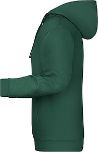 Pánská mikina s kapucí James Nicholson sweat hoodie men, tmavě zelená, vel. 5XL