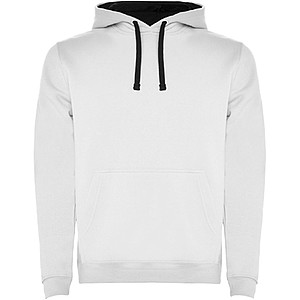 Pánská mikina s kapucí ROLY URBAN, bílá s navy doplňky, XS