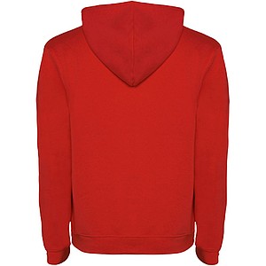 Pánská mikina s kapucí ROLY URBAN, červená s černými doplňky, XS