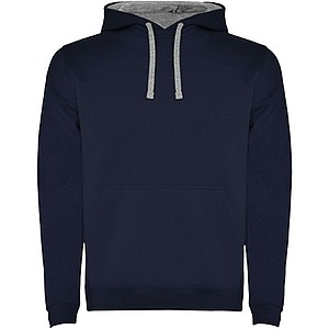 Pánská mikina s kapucí ROLY URBAN, námořní modrá s šedými doplňky, XS