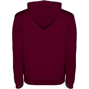 Pánská mikina s kapucí ROLY URBAN, vínová s šedými doplňky, XS