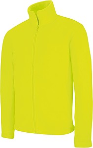 Pánská mikrofleecová mikina Kariban fleece jacket men, jasně žlutá, vel. M