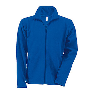 Pánska mikrofleecová mikina Kariban fleece jacket men, kobaltovo modrá, veľ. S