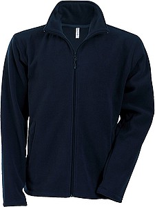 Pánska mikrofleecová mikina Kariban fleece jacket men, námornícka modrá, veľ. S
