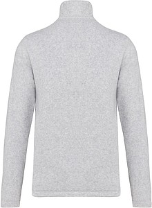 Pánska mikrofleecová mikina Kariban fleece jacket men, sivá, veľ. S