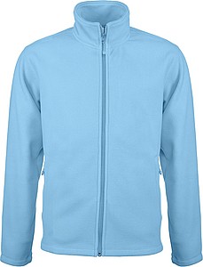 Pánska mikrofleecová mikina Kariban fleece jacket men, svetlomodrá, vel. S