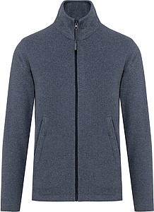 Pánská mikrofleecová mikina Kariban fleece jacket men, tmavá námořní modrá, vel. XXL