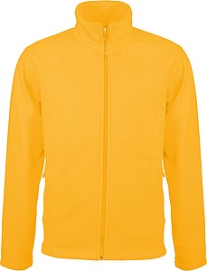 Pánska mikrofleecová mikina Kariban fleece jacket men, žltá, veľ. S