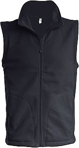 Pánská mikrofleecová vesta Kariban fleece vest men, antracitová, vel. XL