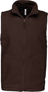 Pánská mikrofleecová vesta Kariban fleece vest men, hnědá, vel. XXL