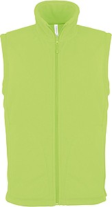 Pánská mikrofleecová vesta Kariban fleece vest men, jasně zelená, vel. XXL