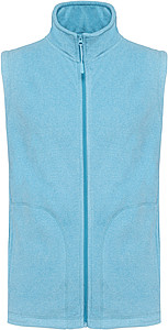 Pánska mikrofleecová vesta Kariban fleece vest men, modrý melír, veľ. 4XL