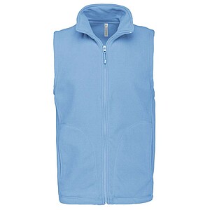 Pánská mikrofleecová vesta Kariban fleece vest men, světle modrá, vel. 3XL