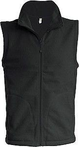 Pánska mikrofleecová vesta Kariban fleece vest men, tmavo šedá, veľ. L