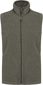 Pánská mikrofleecová vesta Kariban fleece vest men, vojenská světlá zelená, vel. S