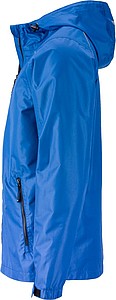 Pánska nepremokavá bunda James & Nicholson RAIN, kráľovská modrá, 3XL