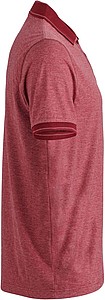 Pánská polokošile James Nicholson polo melange men, červená/ tmavě červená, vel. L