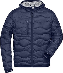 Pánská prošívaná bunda James & Nicholson, námořní modrá, XL