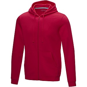 Pánská rozepínací mikina s kapucí Elevate RUBY, červená, vel. M