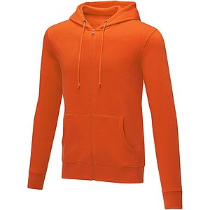 Pánská rozepínací mikina s kapucí Elevate THERON, oranžová, vel. XL