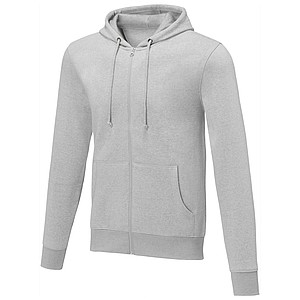 Pánská rozepínací mikina s kapucí Elevate THERON, světle šedý melír, vel. 3XL