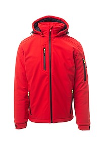 Pánská softshellová bunda PAYPER CREEK PAD ULTRALITE, červená, 4XL