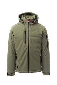 Pánská softshellová bunda PAYPER CREEK PAD ULTRALITE, vojenská zelená, 5XL
