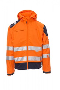 Pánská softshellová bunda Payper SHINE, fluorescenční oranžová, L