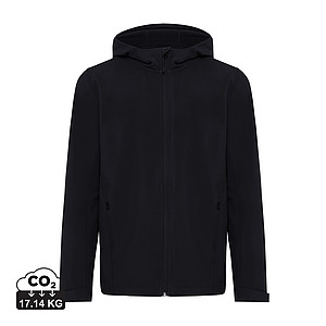 Pánska softshellová bunda z recyklovaného polyesteru, čierna, veľ. 4XL