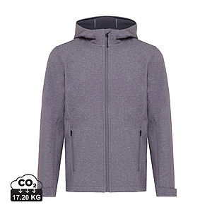 Pánská softshellová bunda z recyklovaného polyesteru, šedá, vel. 3XL