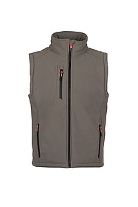 Pánská softshellová vesta PAYPER CREEK PAD VEST ULTRALITE, šedá, L