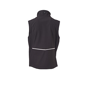 Pánska softshellová vesta PAYPER CREEK VEST L.I.T., antracitová, veľkosť XXS