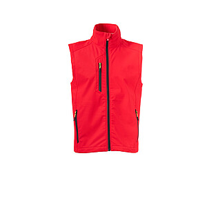 Pánská softshellová vesta PAYPER CREEK VEST L.I.T., červená, velikost XXS