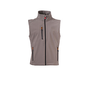 Pánská softshellová vesta PAYPER CREEK VEST L.I.T., kouřová, velikost L
