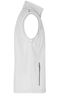 Pánska vesta James & Nicholson Promo softshell, biela L