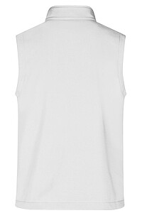 Pánská vesta James & Nicholson Promo softshell, bílá XXL