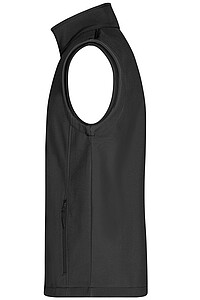 Pánská vesta James & Nicholson Promo softshell, černá, velikost M