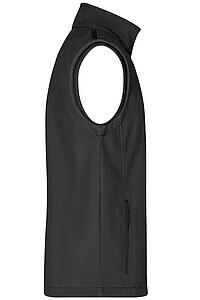 Pánska vesta James & Nicholson Promo softshell, čierna, veľkosť S