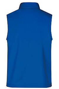Pánska vesta James & Nicholson Promo softshell, kráľovská modrá/námornícka modrá, veľkosť S